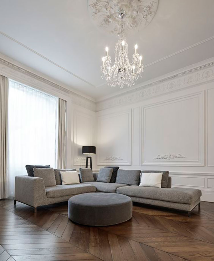 A Modern Apartment With Classical Features